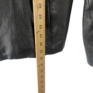East 5th Women's Size XL Leather‎ Black Full Zip Moto Jacket thumbnail 11