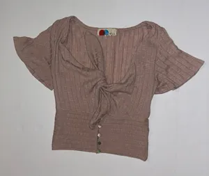 Free People Tie Front Top thumbnail 1
