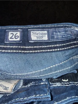 Miss Me Dark Indigo Boot Cut Jeans with Rhinestone Pockets thumbnail 8