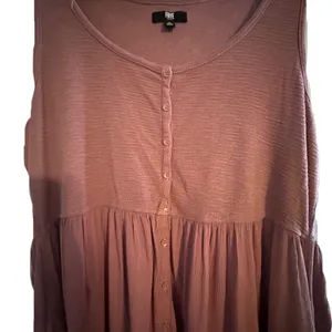 FRYE Women’s Maxi Dress Dusty Rose‎ Pink Mauve Size XL Sleeveless Button Front thumbnail 4