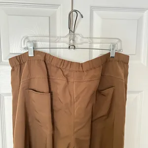Belle Gray By Lisa Rinna Large Brown Pull On Pants Gorpcore Granola Girl thumbnail 4
