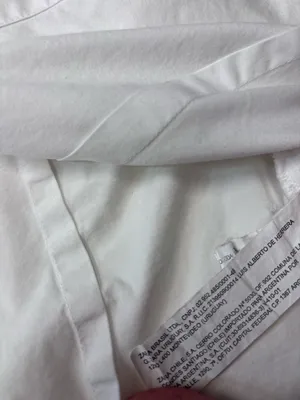 Lefties Zara Crisp White Short Cap Sleeve Button Down Cotton Blouse Size M MEX28 thumbnail 12