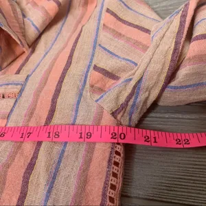 Anthropologie Maeve Lisa striped linen blend top‎ Sz S thumbnail 6