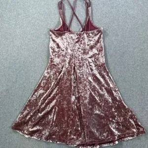 American Eagle Outfitters Crushed Velvet Strappy Mini Dress Size XXS Purple thumbnail 8