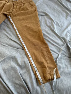 Anthropologie Women Scout Slim Pleated Straight Leg Ankle Pants Honey 27 Boho thumbnail 14