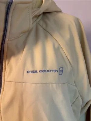 Free Country Pale Yellow Hooded Utility Jacket with Gray Trim thumbnail 5