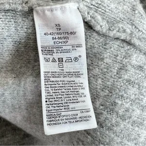 GAP Women's Forever Cozy‎ Cowl Neck Cable-Knit Sweater Heather Grey thumbnail 6
