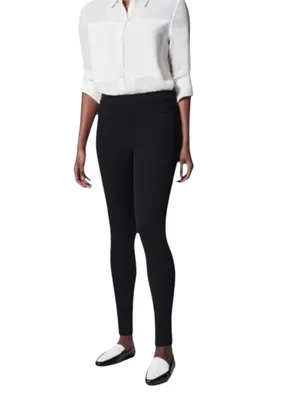 Spanx Tummy Control Jean-ish Cotton Twill Leggings Black Size S thumbnail 2