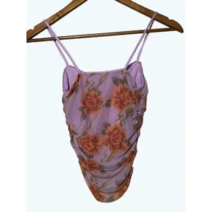 Urban Outfitters Women's Uo Eva Ruched Cami In Pink XS thumbnail 5