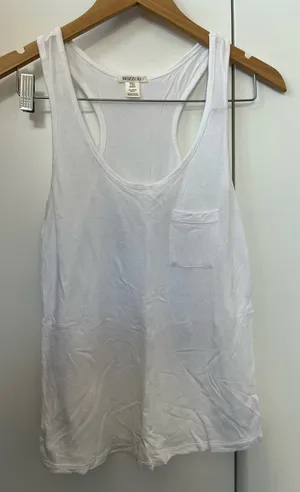 Tank Top White Bozzolo Racerback thumbnail 1