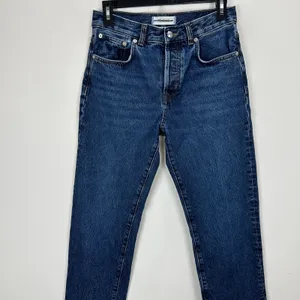 Madewell The Longline Straight Jean Mckinney Wash Dark Blue Rigid US 25 thumbnail 8