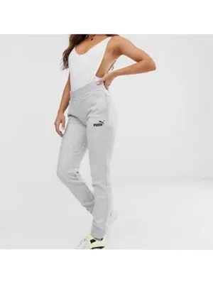 Puma Size XL ESS Logo Light Heather Grey Fleece Jogger Sweatpants. New With Tags thumbnail 2