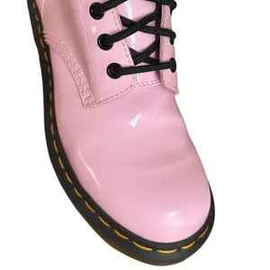 Dr Doc Martens 1460 Patent Leather Lace Up Combat Boots Womens Size 7 Pale Pink thumbnail 7