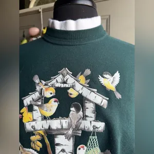 Vintage Morning Sun Bird Buffet crewneck sweatshirt, size medium thumbnail 5