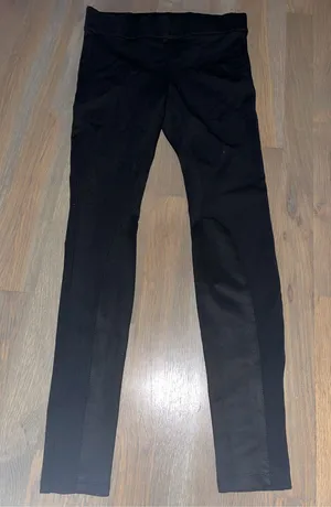 The Legging XXS Black High Rise Knee Patch Stretch Riding Leggings Pants thumbnail 1
