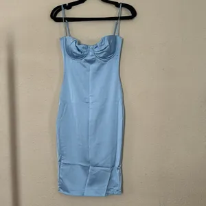House of CB Jamiah Satin Midi‎ Dress NWOT size XS regular cup thumbnail 14