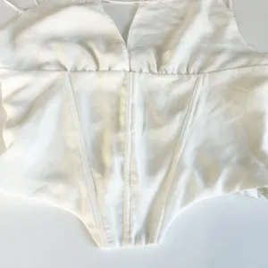 House of CB Womens Orla White Chiffon Strappy Corset Bustier Top Size‎ M thumbnail 5