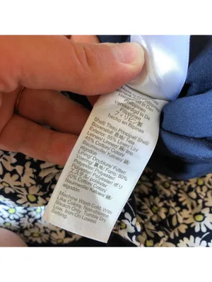 J.Crew NWOT Women's Linen Navy Blue White Yellow Floral Elastic Waist Skirt 12 thumbnail 6