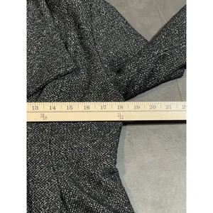 Ann Taylor LOFT TweedOne Button Blazer Jacket Black‎ Charcoal Size S thumbnail 3