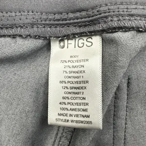 Figs Zamora Jogger Scrub Pants Mid Rise Gray Women's Small x 28 thumbnail 8