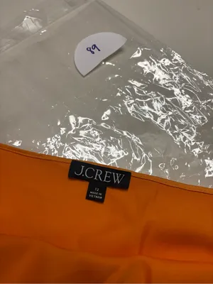 J. Crew Satin Slip Dress Orange Midi Cami Cowl Neck Size 12 Large Straps thumbnail 4