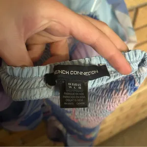 French Connection Dalla Verona Smocked Halter Top Pastel Women’s Size 10 NWOT thumbnail 7