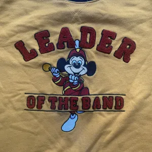 Vintage Disney Mickey Mouse Yellow Short Sleeve Sweatshirt S thumbnail 3