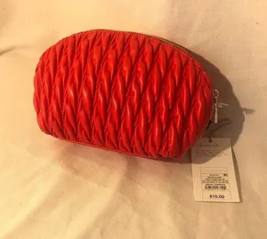 A New Day NWT Women's Red Makeup Bag/Pouch thumbnail 1