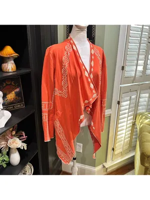 Monoreno Embroidered Open Front Cardigan – Size M thumbnail 4