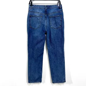 We The Free People Jeans Womens 29 Distressed Blue Denim Mid Rise Tapered Casual thumbnail 2
