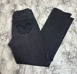 Levi's Black Straight Leg 505 Jeans casual denim size 29 thumbnail 1