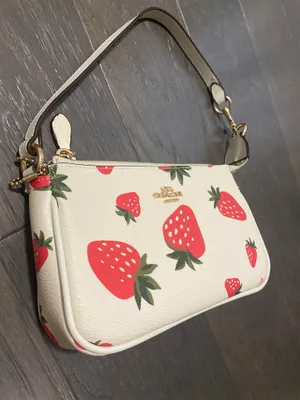 Coach Nolita 19 Wild Strawberry Print Handbag thumbnail 3