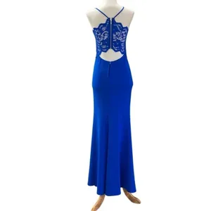 B. Darlin Royal Blue Lace‎ Back Long Formal Gown Size 5/6 Dress thumbnail 7