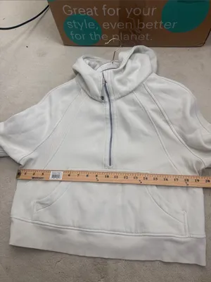 Lululemon Scuba Oversized Half-Zip Hoodie Sweatshirt Bone Size XS/S thumbnail 7