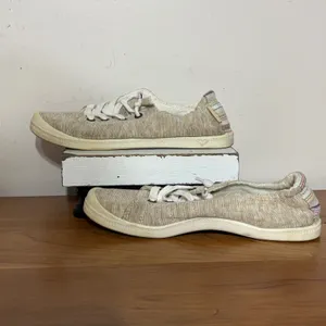 Roxy Bayshore Women Oatmeal Heathered‎ Slip On Sneakers ARJS600356 Tan Size 7 thumbnail 3