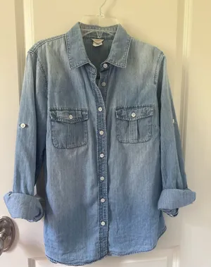 J. Crew denim shirt thumbnail 1