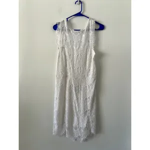 Free People Daydream White Lace Wedding Bridal Mini Dress NWT Size M thumbnail 3