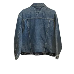 Vintage 90s B.U.M. Equipment Denim Jean Jacket logo hem streetwear classic basic thumbnail 12