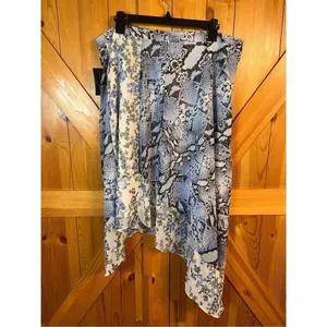 INC ASYMMETRICAL PRINTED SKIRT, Lattice Snake, Size 16 Nwt Retail $90 (3646) thumbnail 3