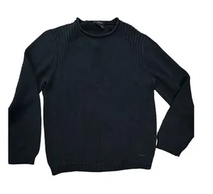 DKNY black knit chunky sweater‎ womens size small thumbnail 1