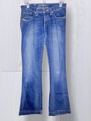 CRUEL GIRL Low Rise Slim Embroidered Pocket Bootcut Western Jeans | Medium Wash thumbnail 3