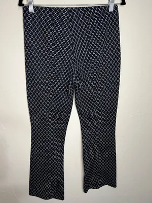 Maeve by Anthropologie The Margot‎ Argyle Kick Flare Crop Pull On Pants thumbnail 12