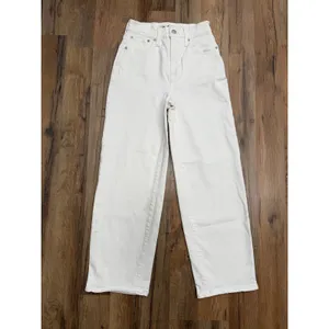 Madewell Perfect Vintage Wide Leg Crop Jeans White High Rise Size 23 thumbnail 2