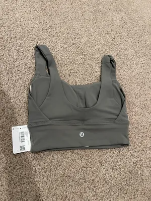 NWT Lululemon Align Bra *C/D Cup in Grey Sage thumbnail 2