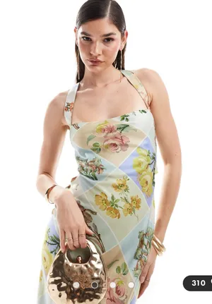 ASOS Floral Maxi Dress thumbnail 1
