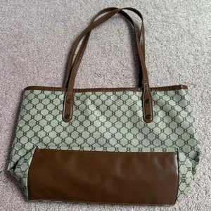 Brown Patterned Tote Bag thumbnail 5