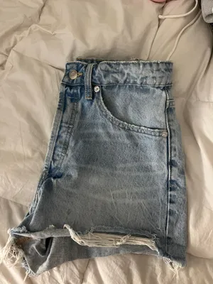 ZARA TRF High Rise Denim Shorts thumbnail 4