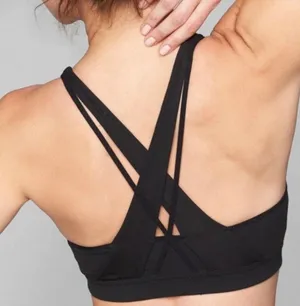 Athleta Black Transcendence Sports Bra Small thumbnail 2