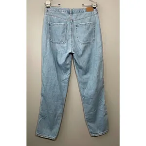 American Eagle Outfitters Mom Jeans Size 6 Light Wash Hemp Denim High Rise thumbnail 3