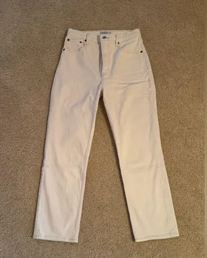 Abercrombie & Fitch The Ankle Straight Ultra High Rise thumbnail 1